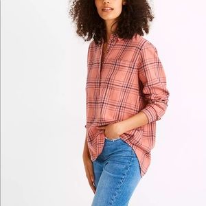 Madewell Flannel Popover (M) in Colcord Plaid (NWT)